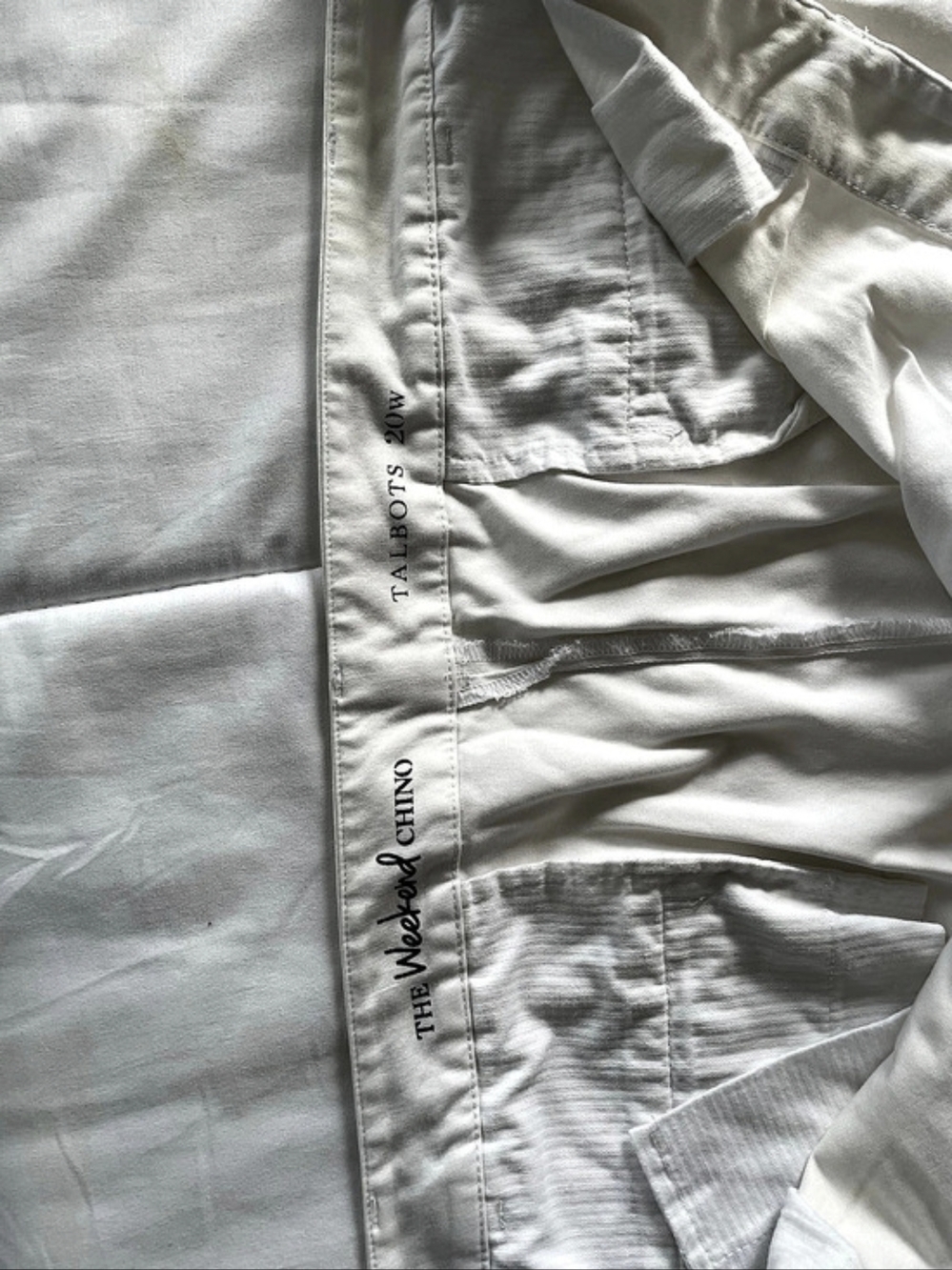 Talbots Weekend Chinos White Size 20 Like New - Picture 4 of 4